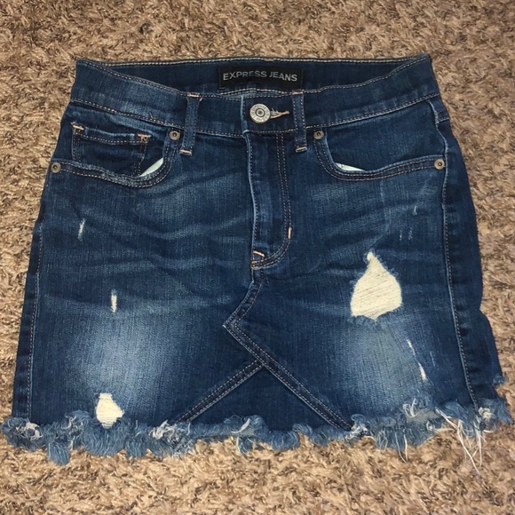 express jean skirts